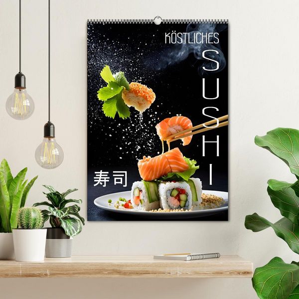 Produktbild: K&ouml;stliches Sushi (Wandkalender 2026 DIN A2 hoch), CALVENDO Monatskalender