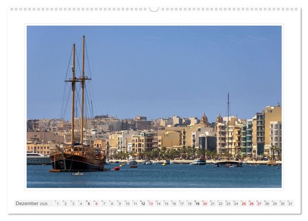 Produktbild: Malta. Impressionen einer Insel (Wandkalender 2026 DIN A2 quer), CALVENDO Monatskalender