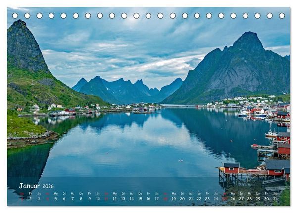Produktbild: Skandinavien - Fjorde, Sch&auml;ren und Meer... (Tischkalender 2026 DIN A5 quer), CALVENDO Monatskalender