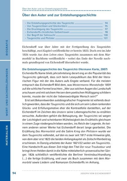 Produktbild: Aus dem Leben eines Taugenichts von Joseph von Eichendorff (Textausgabe)