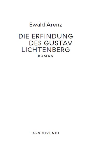 Produktbild: Die Erfindung des Gustav Lichtenberg
