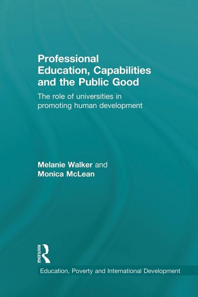 Produktbild: Professional Education, Capabilities and the Public Good