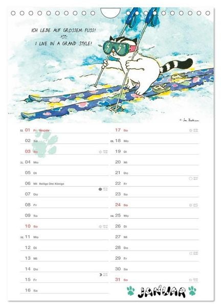 Produktbild: Kater Jacob: kleine Katzenweisheiten (Wandkalender 2027 DIN A4 hoch), CALVENDO Monatskalender