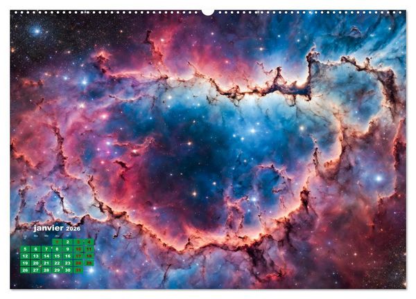 Produktbild: &Agrave; travers l'univers-L'incroyable voyage (Calendrier mural 2026 DIN A2 vertical), CALVENDO calendrier mensuel
