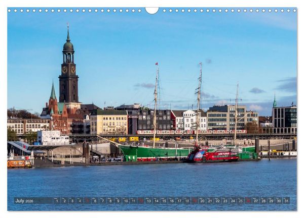 Produktbild: Hamburg perspectives (Wall Calendar 2026 DIN A3 landscape), CALVENDO 12 Month Wall Calendar