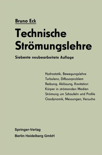 Produktbild: Technische Str&ouml;mungslehre