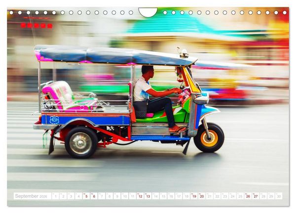 Produktbild: Bangkok - Thailands Hauptstadt in bunten Bildern (Wandkalender 2026 DIN A4 quer), CALVENDO Monatskalender