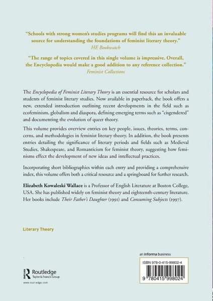 Produktbild: Encyclopedia of Feminist Literary Theory