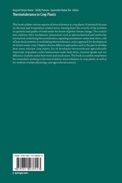 Produktbild: Thermotolerance in Crop Plants