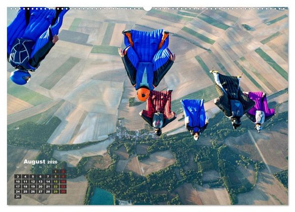Produktbild: Base Jumping Adrenalin- Kick (hochwertiger Premium Wandkalender 2026 DIN A2 quer), Kunstdruck in Hochglanz