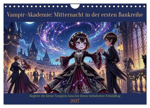Produktbild: Vampir-Akademie: Mitternacht in der ersten Bankreihe (Wandkalender 2027 DIN A4 quer), CALVENDO Monatskalender