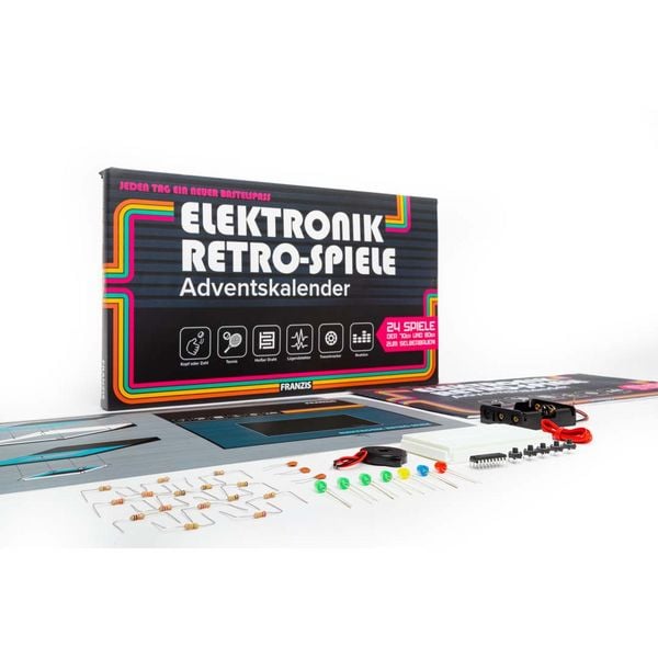 Produktbild: FRANZIS 67150 - Elektronik Retro Spiele Adventskalender