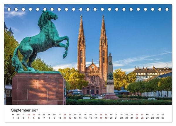 Produktbild: Wiesbadener Impressionen (Tischkalender 2027 DIN A5 quer), CALVENDO Monatskalender