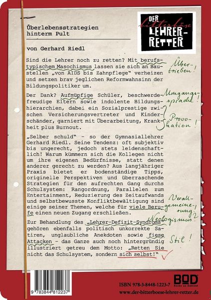 Produktbild: Der bitterb&ouml;se Lehrer-Retter