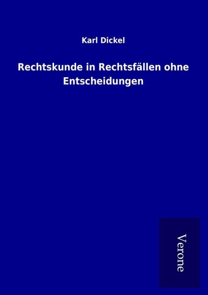 Produktbild: Rechtskunde in Rechtsf&auml;llen ohne Entscheidungen
