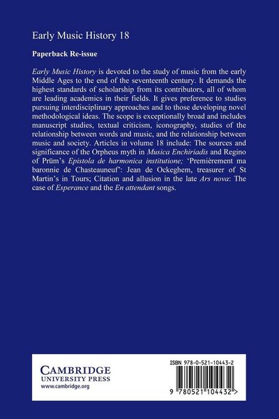 Produktbild: Early Music History