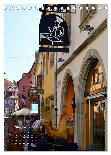 Produktbild: Colmar - Zauberhafte Stadt im Elsass (Tischkalender 2026 DIN A5 hoch), CALVENDO Monatskalender