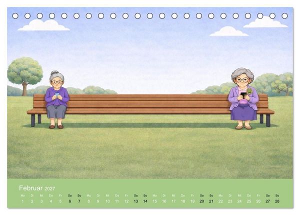 Produktbild: Ich bin noch nicht fertig - Oma Edition (Tischkalender 2027 DIN A5 quer), CALVENDO Monatskalender
