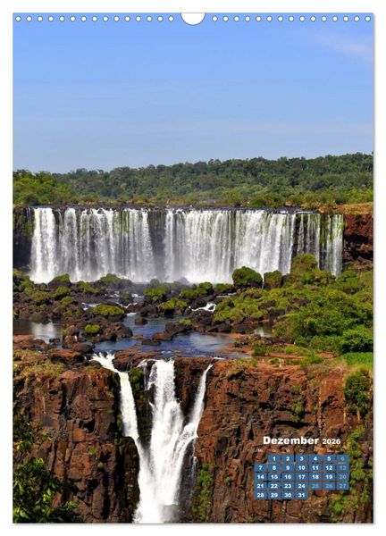 Produktbild: Wasserf&auml;lle S&uuml;damerikas - Iguazu Wasserf&auml;lle (Wandkalender 2026 DIN A3 hoch), CALVENDO Monatskalender