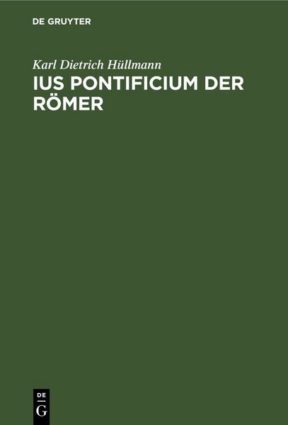Produktbild: Ius pontificium der R&ouml;mer