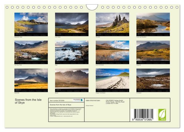 Produktbild: Scenes from the Isle of Skye (Wall Calendar 2026 DIN A4 landscape), CALVENDO 12 Month Wall Calendar