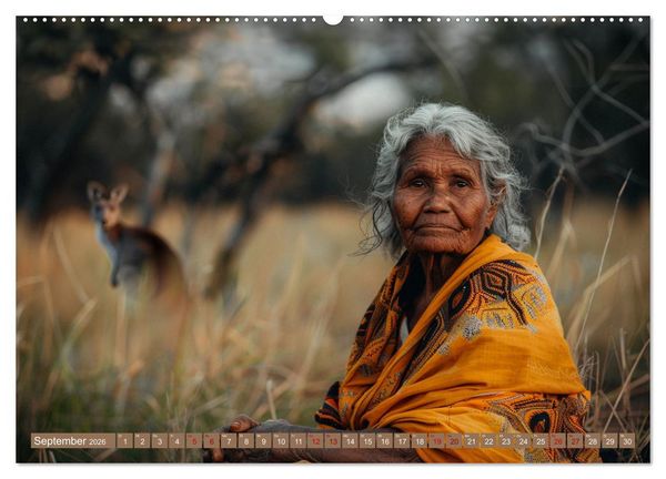 Produktbild: Aborigines - Farben des Outback (hochwertiger Premium Wandkalender 2026 DIN A2 quer), Kunstdruck in Hochglanz