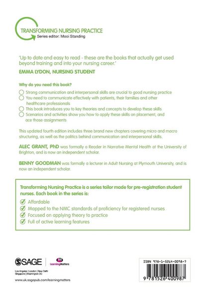 Produktbild: Communication and Interpersonal Skills in Nursing