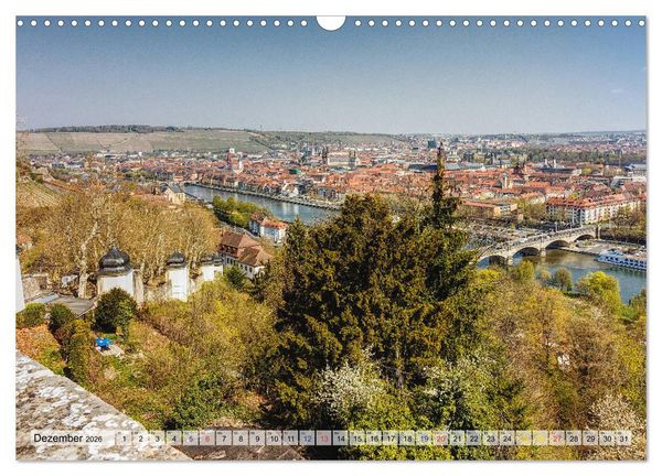 Produktbild: W&uuml;rzburg und Veitsh&ouml;chheim - romantische Rokoko St&auml;dte am Main (Wandkalender 2026 DIN A3 quer), CALVENDO Monatskalender