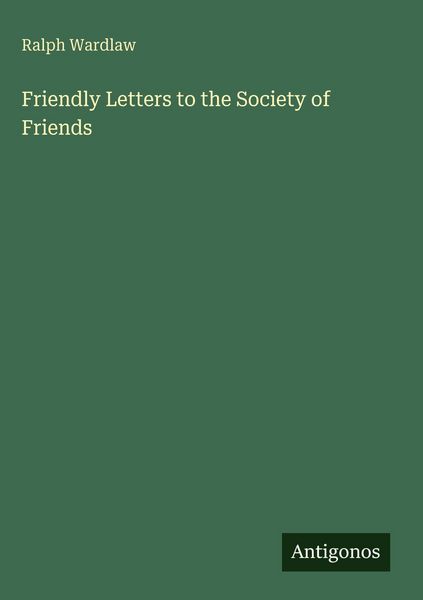 Produktbild: Friendly Letters to the Society of Friends