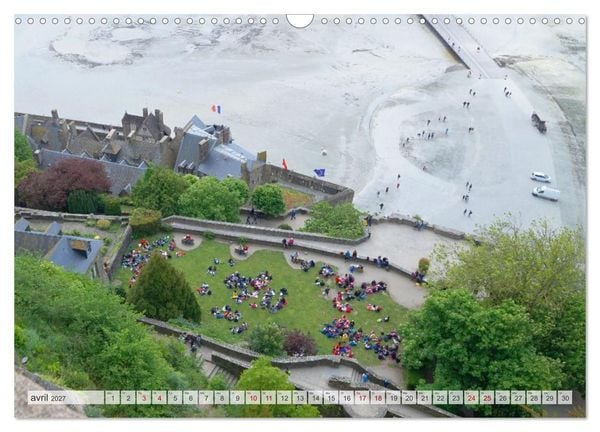 Produktbild: Le Mont-Saint-Michel - Impressionnante montagne monastique (Calendrier mural 2027 DIN A3 vertical), CALVENDO calendrier mensuel