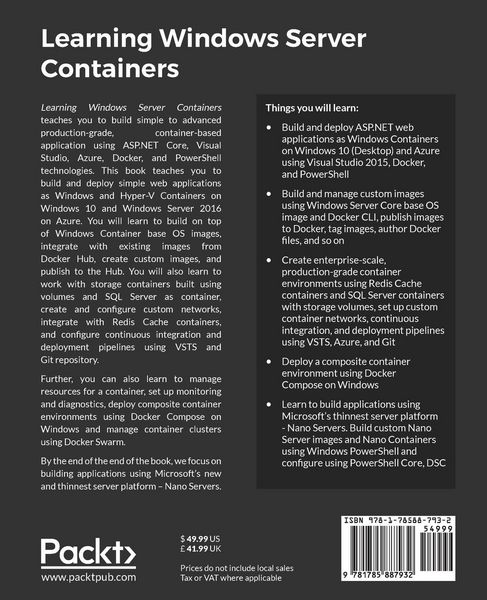 Produktbild: Learning Windows Server Containers