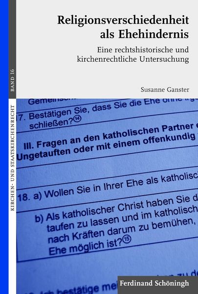 Produktbild: Religionsverschiedenheit als Ehehindernis