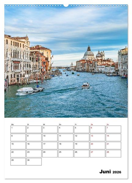 Produktbild: Venedig Kulisse der Serenissima - Terminplaner (Wandkalender 2026 DIN A2 hoch), CALVENDO Monatskalender