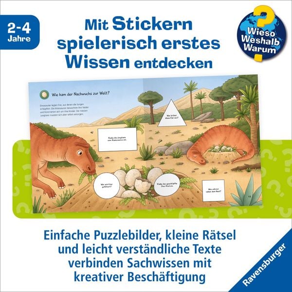 Produktbild: Wieso? Weshalb? Warum? junior Stickerheft - Dinosaurier