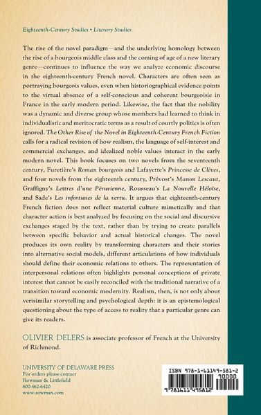 Produktbild: Other Rise of the Novel in Eighteenth-Century French Fiction