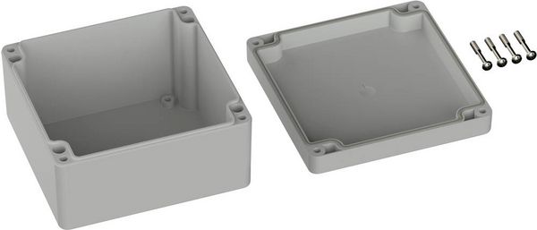 Produktbild: TRU COMPONENTS TC-9065460 Outdoor-Geh&auml;use 122 x 120 x 55 Polycarbonat Lichtgrau (RAL 7035) 1 St.