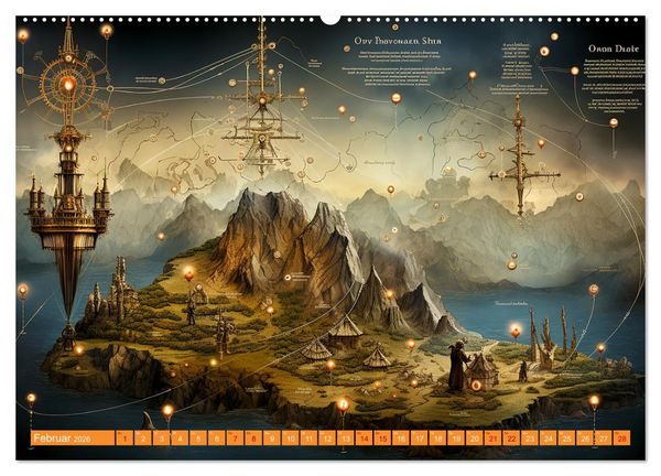 Produktbild: Antike Wegweiser (Wandkalender 2026 DIN A2 quer), CALVENDO Monatskalender