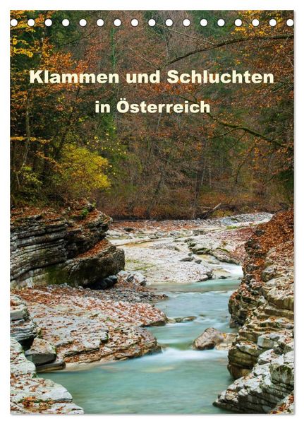 Produktbild: Klammen und Schluchten in &Ouml;sterreich 2026 (Tischkalender 2026 DIN A5 hoch), CALVENDO Monatskalender