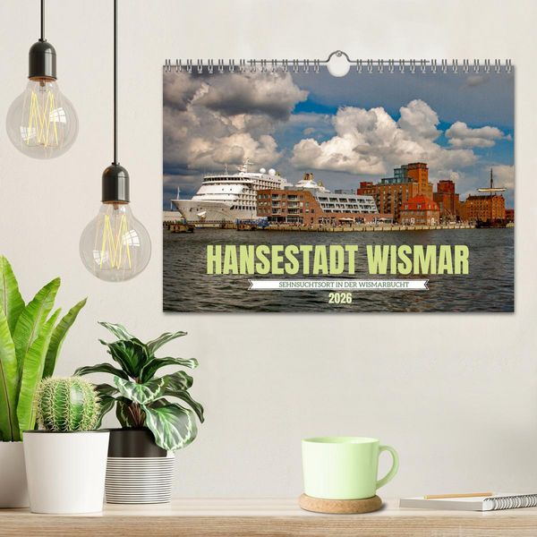 Produktbild: Hansestadt Wismar - Sehnsuchtsort (Wandkalender 2026 DIN A4 quer), CALVENDO Monatskalender