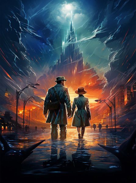 Produktbild: CALVENDO Puzzle Die Festung der Zeit - historisches Filmplakat zu einem Film, der nie gedreht wurde | 2000 Teile Lege-Gr&ouml;&szlig;e 90x67cm Foto-Puzzle f&uuml;r gl
