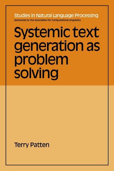 Produktbild: Systemic Text Generation as Problem Solving
