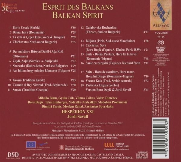 Produktbild: Esprit Des Balkans: Balkan Spirit