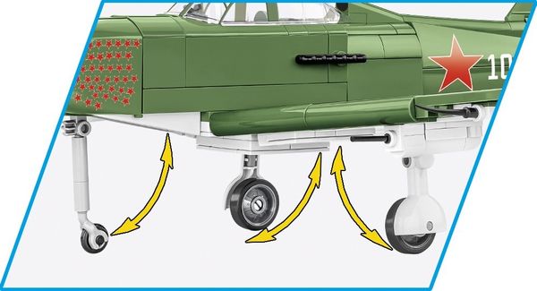 Produktbild: COBI Historical Collection 5747 - Bell P-39Q Airacobra SOVI, 380 Klemmbausteine