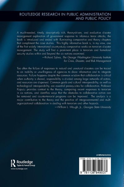 Produktbild: Network Governance in Response to Acts of Terrorism
