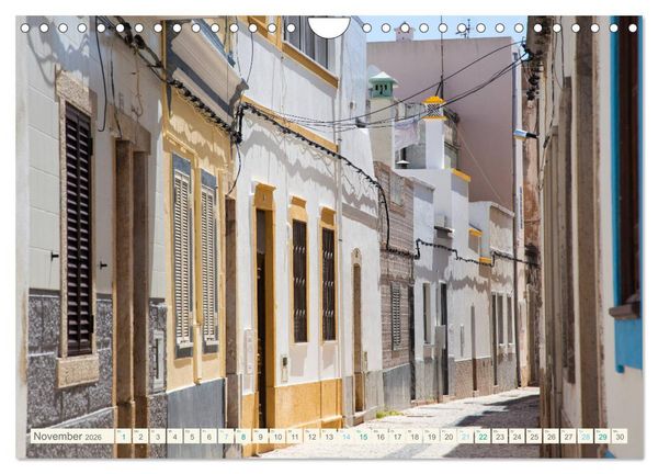Produktbild: Algarve real - Impressionen aus Olh&atilde;o und Tavira (Wandkalender 2026 DIN A4 quer), CALVENDO Monatskalender