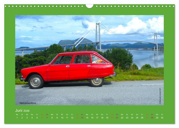Produktbild: Abenteuer Citroen Ami 8 (Wandkalender 2026 DIN A3 quer), CALVENDO Monatskalender