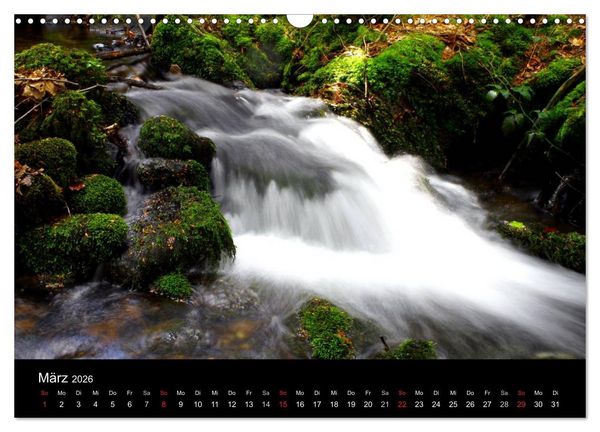 Produktbild: Geheimnisvolle B&auml;che und Fl&uuml;sse (Wandkalender 2026 DIN A3 quer), CALVENDO Monatskalender