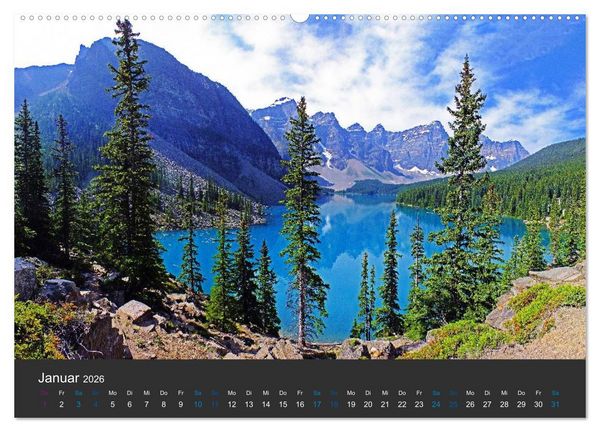 Produktbild: Der weite Westen Kanadas - Banff und Yoho National Park (Wandkalender 2026 DIN A2 quer), CALVENDO Monatskalender