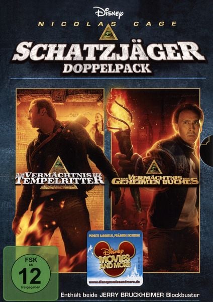 Produktbild: Das Verm&auml;chtnis der Tempelritter/Das Verm&auml;chtnis des geheimen Buches [2 DVDs]