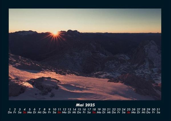 Produktbild: Bergige Welten 2025 Fotokalender DIN A4